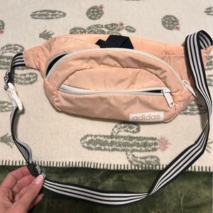 Adidas Coral Waist Bag with Black Accents